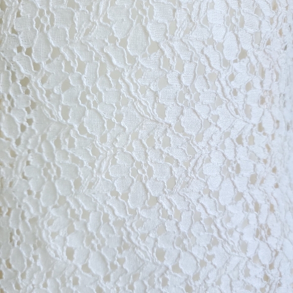 Vintage 90s Van Heusen Cream Floral Eyelet Button Front Sleeveless Top Vest XS - Picture 14 of 16